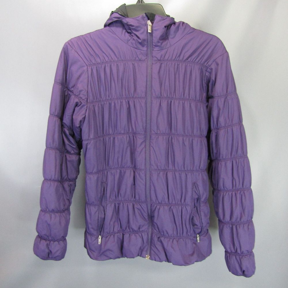 Columbia Purple Hooded Lightweight Quilted Puffer Jacket
